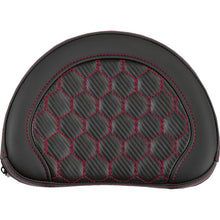 Saddlemen Contoured Sissy Bar Pad - Honeycomb - Red Stitch [MPN: 051319004]_2114472