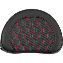 Saddlemen Contoured Sissy Bar Pad - Honeycomb - Red Stitch [MPN: 051319004]_2522166