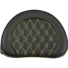 Saddlemen Contoured Sissy Bar Pad - Honeycomb - Gold Stitch [MPN: 051319007]_2114267