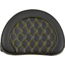 Saddlemen Contoured Sissy Bar Pad - Honeycomb - Gold Stitch [MPN: 051319007]_2522167