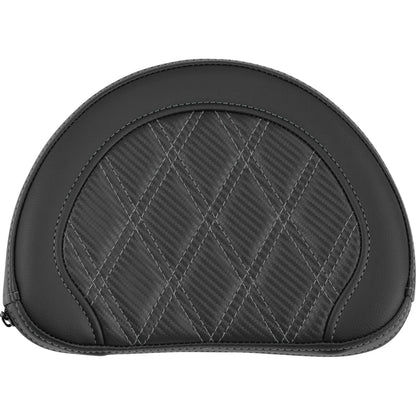 Saddlemen Contoured Sissy Bar Pad - Lattice Stitch - Gray Stitch [MPN: 051320702]_2114855