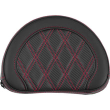 Saddlemen Contoured Sissy Bar Pad - Lattice Stitch - Red Stitch [MPN: 051320704]_2522172