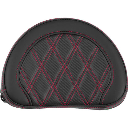 Saddlemen Contoured Sissy Bar Pad - Lattice Stitch - Red Stitch [MPN: 051320704]_2522172