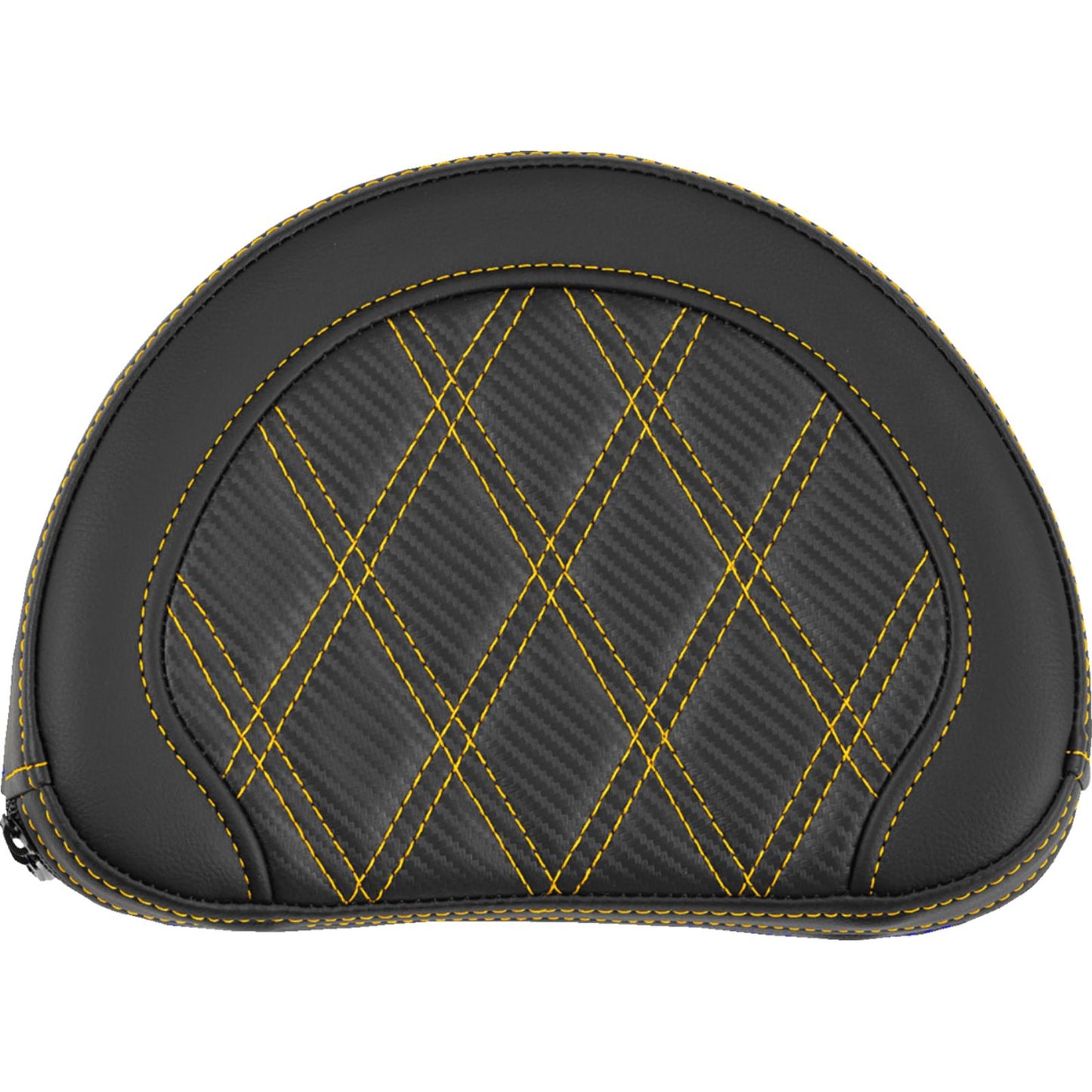 Saddlemen Contoured Sissy Bar Pad - Lattice Stitch - Gold Stitch [MPN: 051320707]_2114159