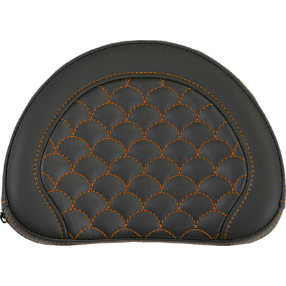 Saddlemen Contoured Sissy Bar Pad - Dragon Scale - Orange Stitch [MPN: 051320903]_2114070