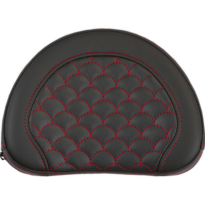 Saddlemen Contoured Sissy Bar Pad - Dragon Scale - Red Stitch [MPN: 051320904]_2113872