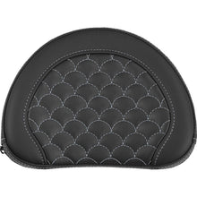 Saddlemen Contoured Sissy Bar Pad - Dragon Scale - Silver Stitch [MPN: 051320905]_2522181