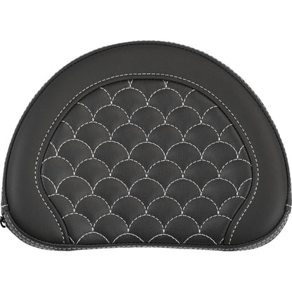 Saddlemen Contoured Sissy Bar Pad - Dragon Scale - White Stitch [MPN: 051320906]_2114844