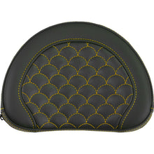 Saddlemen Contoured Sissy Bar Pad - Dragon Scale - Gold Stitch [MPN: 051320907]_2115102