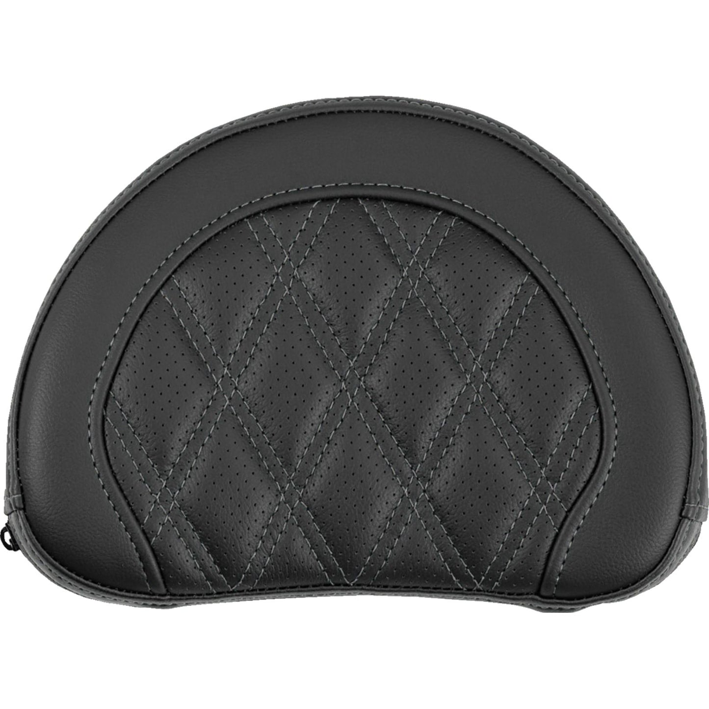 Saddlemen Contoured Sissy Bar Pad - Lattice Stitch - Gray Stitch [MPN: 051318402]_2113268