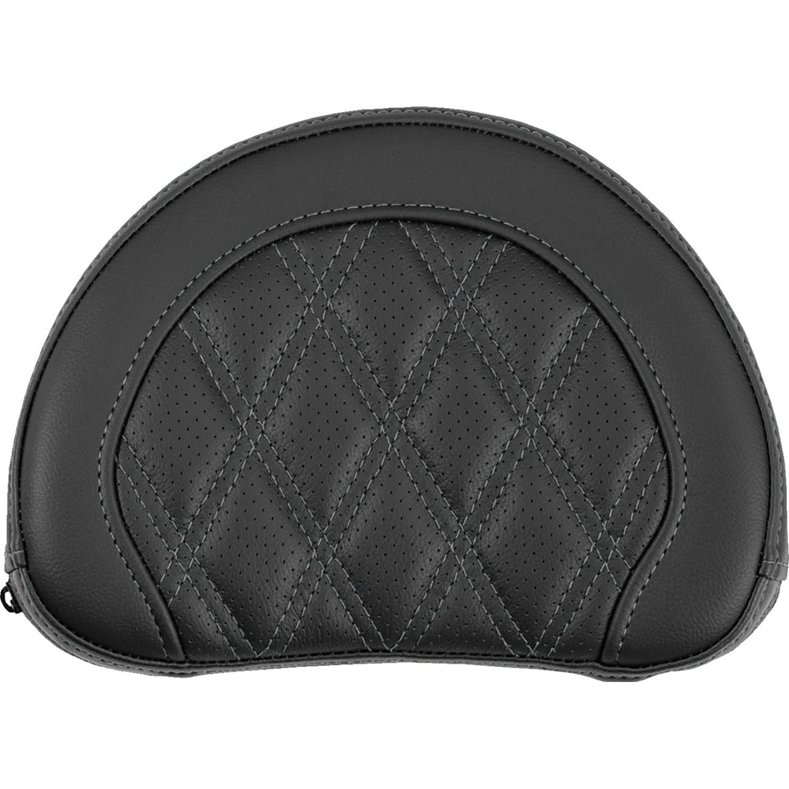 Saddlemen Contoured Sissy Bar Pad - Lattice Stitch - Gray Stitch [MPN: 051318402]_2522184