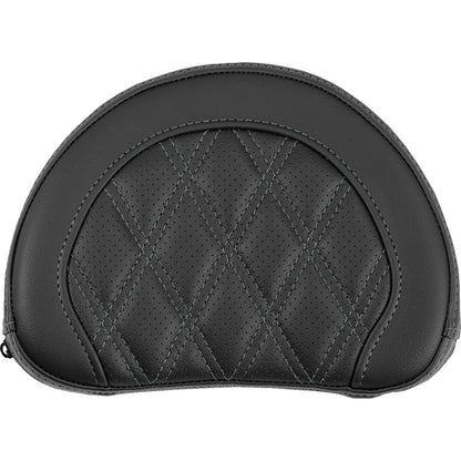 Saddlemen Contoured Sissy Bar Pad - Lattice Stitch - Gray Stitch [MPN: 051318402]_2522184