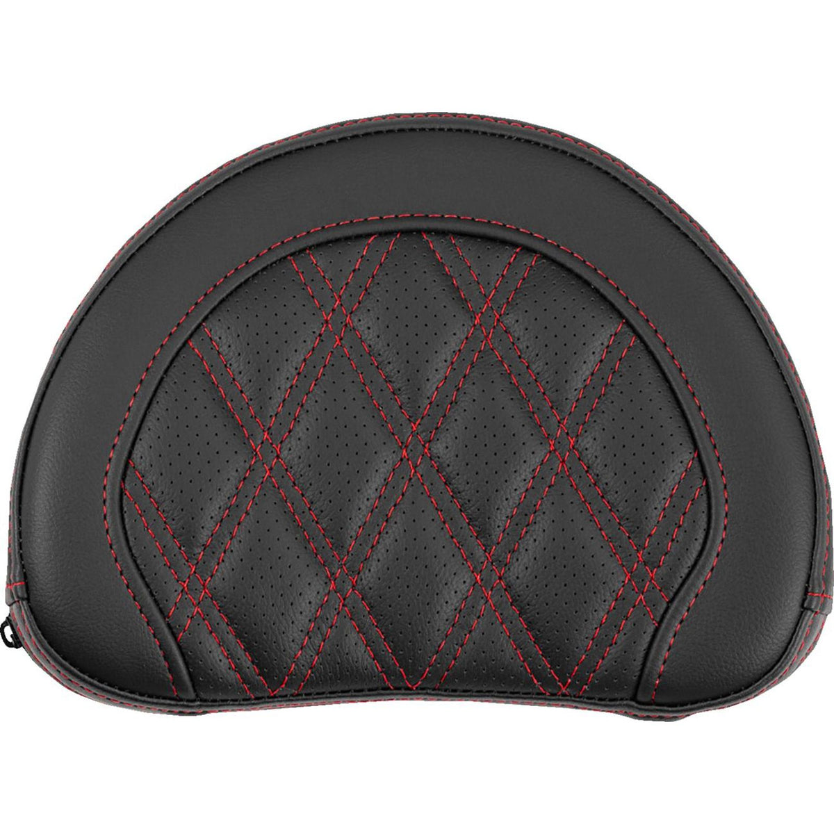 Saddlemen Contoured Sissy Bar Pad - Lattice Stitch - Red Stitch [MPN: 051318404]_2522186