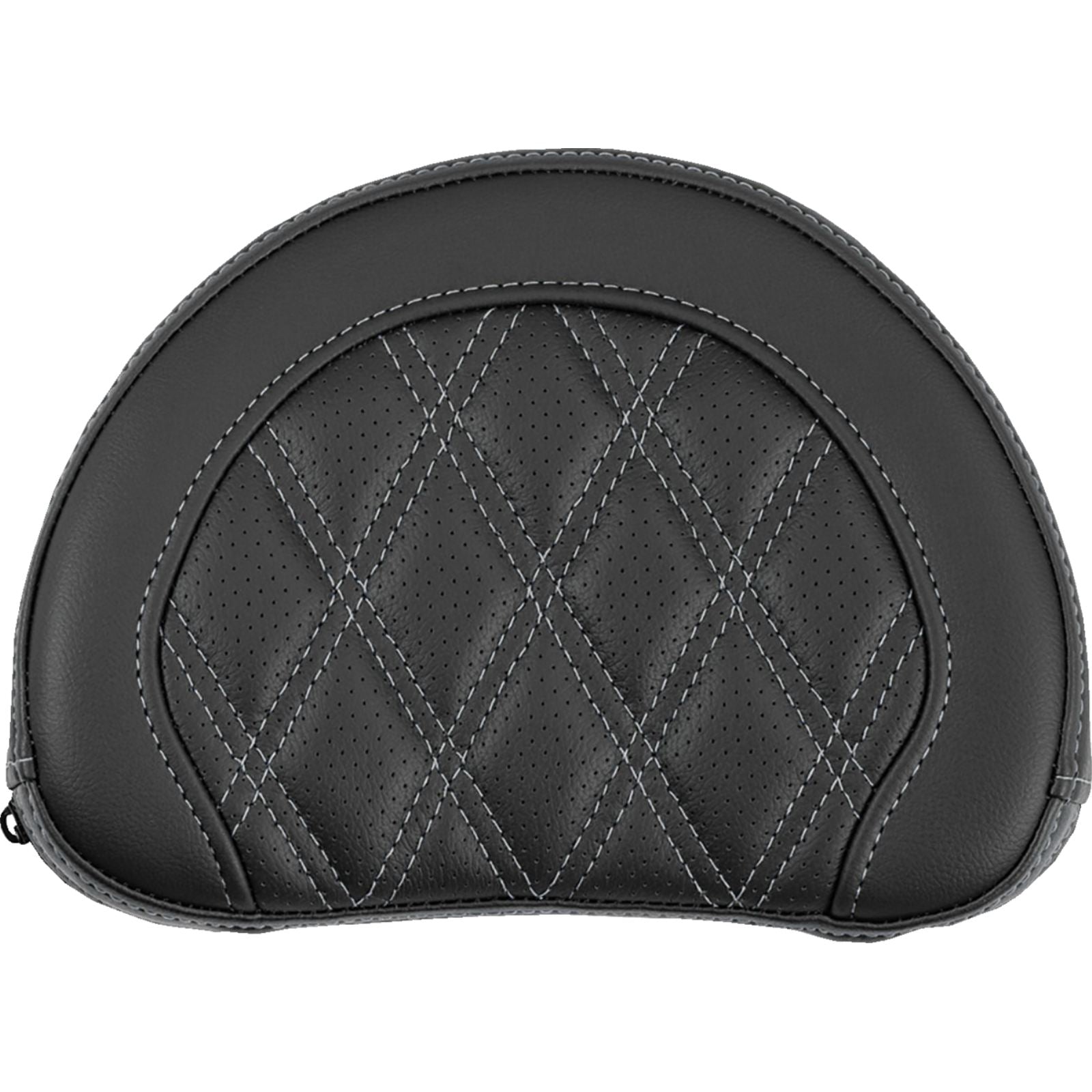 Saddlemen Contoured Sissy Bar Pad - Lattice Stitch - Silver Stitch [MPN: 051318405]_2114852