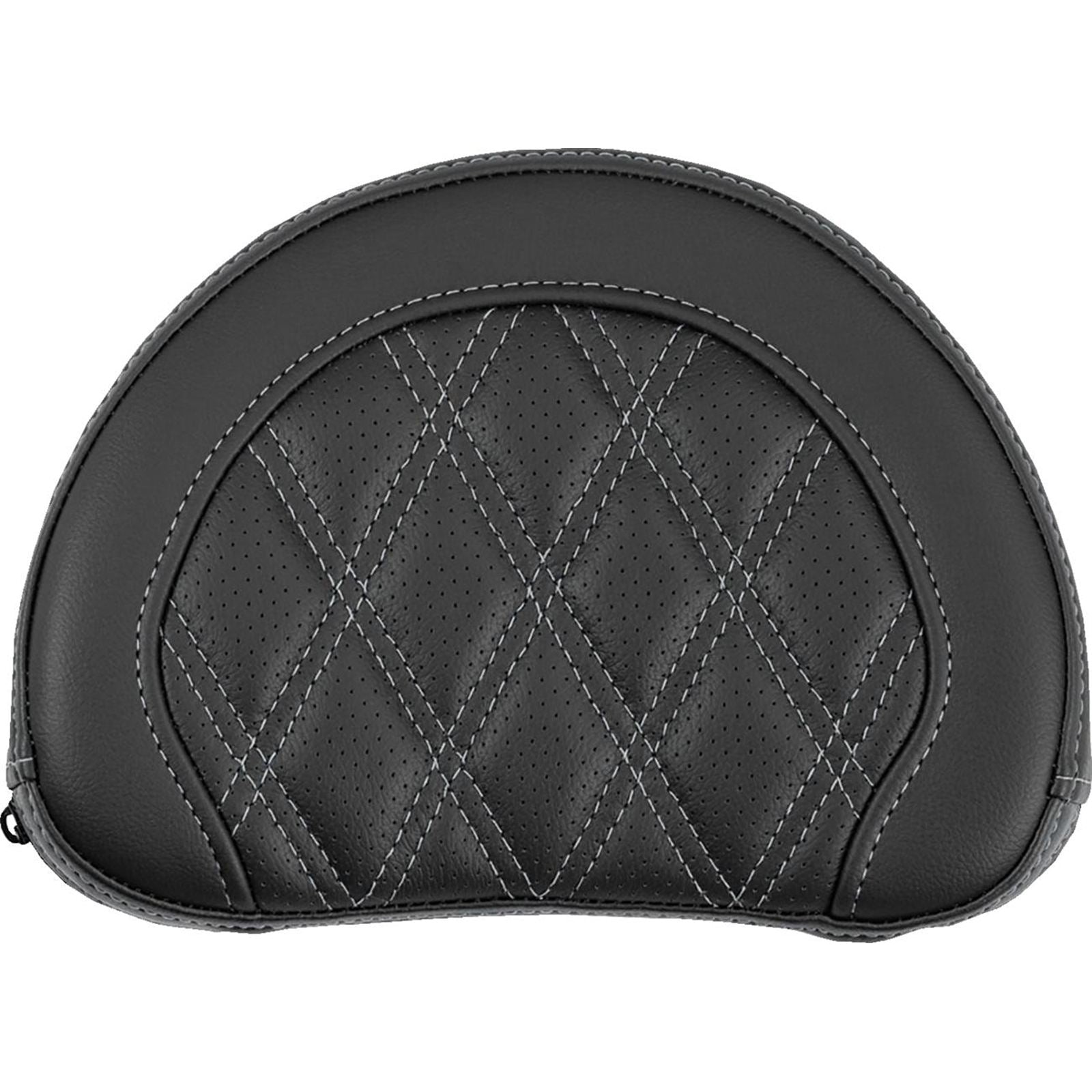 Saddlemen Contoured Sissy Bar Pad - Lattice Stitch - Silver Stitch [MPN: 051318405]_2522187