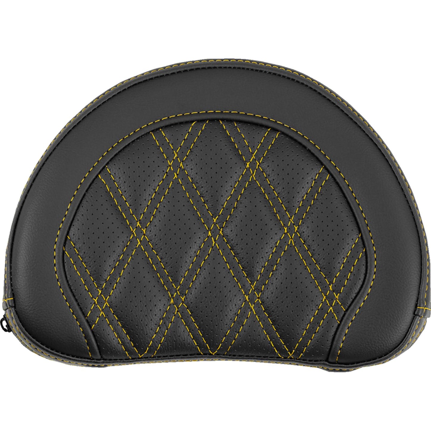 Saddlemen Contoured Sissy Bar Pad - Lattice Stitch - Gold Stitch [MPN: 051318407]_2113874