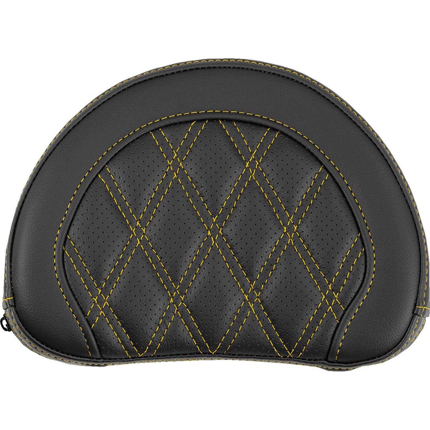 Saddlemen Contoured Sissy Bar Pad - Lattice Stitch - Gold Stitch [MPN: 051318407]_2522189