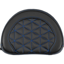 Saddlemen Contoured Sissy Bar Pad - Tri-Gripper - Blue Stitch [MPN: 051331101]_2114418