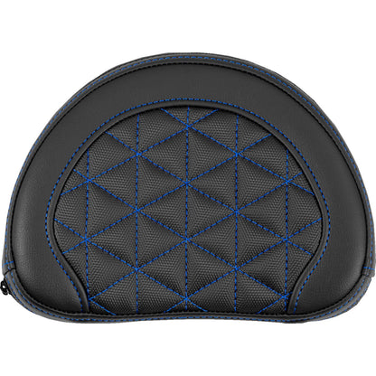 Saddlemen Contoured Sissy Bar Pad - Tri-Gripper - Blue Stitch [MPN: 051331101]_2114418