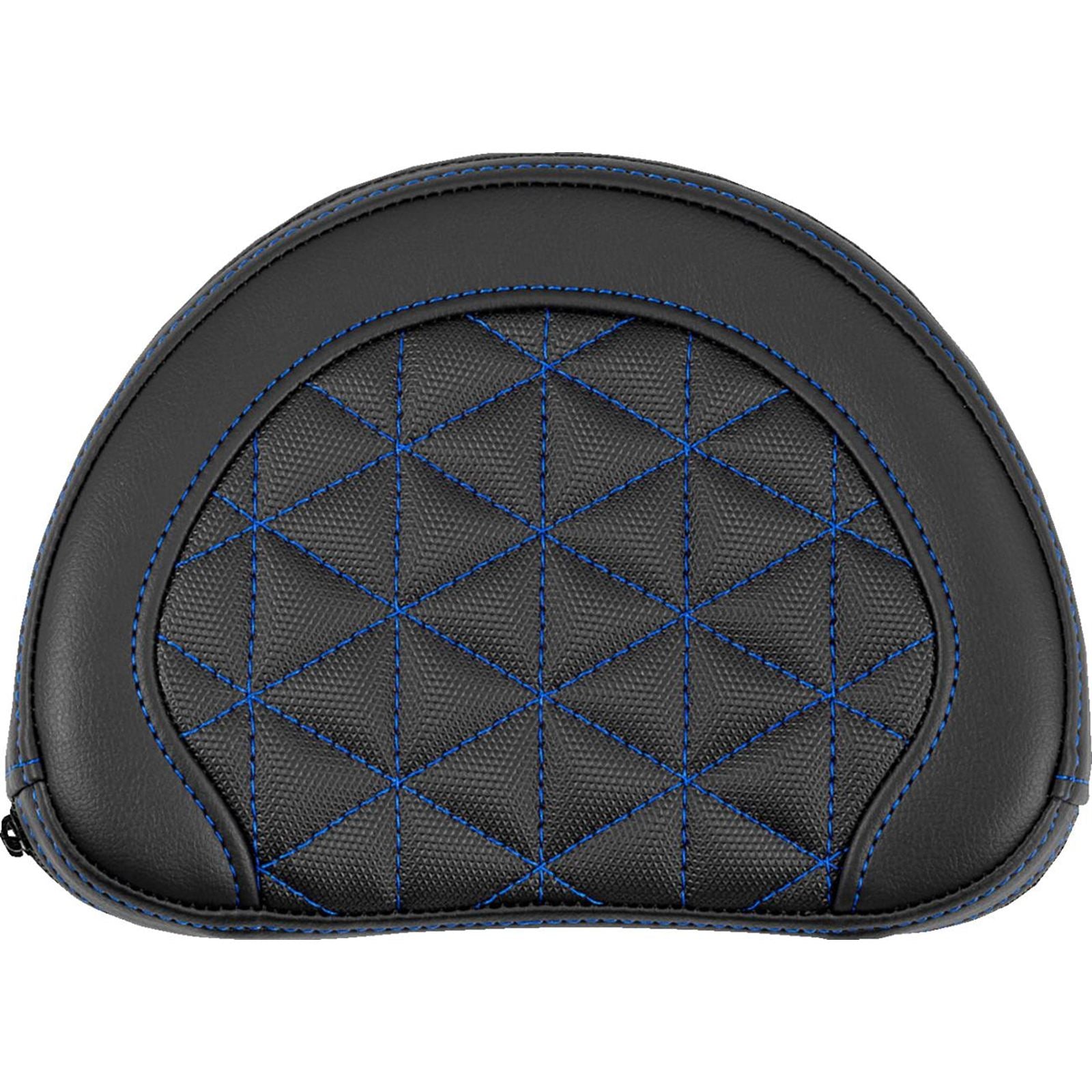 Saddlemen Contoured Sissy Bar Pad - Tri-Gripper - Blue Stitch [MPN: 051331101]_2522190