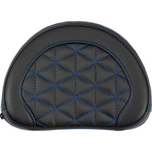 Saddlemen Contoured Sissy Bar Pad - Tri-Gripper - Blue Stitch [MPN: 051331101]_2522190