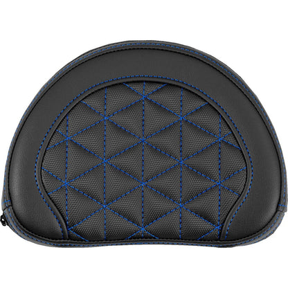 Saddlemen Contoured Sissy Bar Pad - Tri-Gripper - Blue Stitch [MPN: 051331101]_2522190