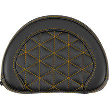Saddlemen Contoured Sissy Bar Pad - Tri-Gripper - Orange Stitch [MPN: 051321103]_2114688