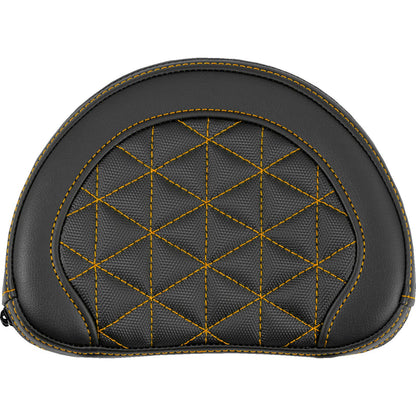 Saddlemen Contoured Sissy Bar Pad - Tri-Gripper - Orange Stitch [MPN: 051321103]_2114688