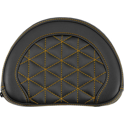 Saddlemen Contoured Sissy Bar Pad - Tri-Gripper - Orange Stitch [MPN: 051321103]_2522192