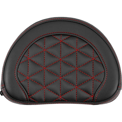 Saddlemen Contoured Sissy Bar Pad - Tri-Gripper - Red Stitch [MPN: 051321104]_2115103