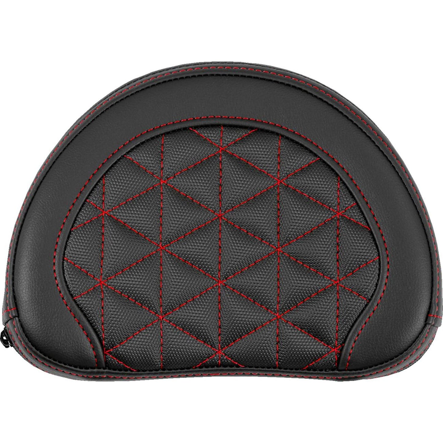 Saddlemen Contoured Sissy Bar Pad - Tri-Gripper - Red Stitch [MPN: 051321104]_2522193