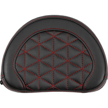 Saddlemen Contoured Sissy Bar Pad - Tri-Gripper - Red Stitch [MPN: 051321104]_2522193