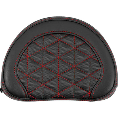 Saddlemen Contoured Sissy Bar Pad - Tri-Gripper - Red Stitch [MPN: 051321104]_2522193