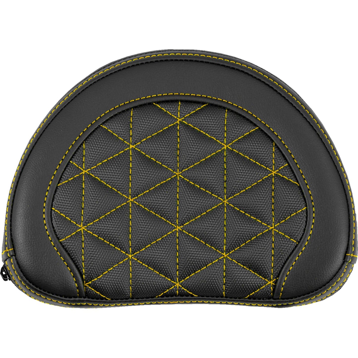Saddlemen Contoured Sissy Bar Pad - Tri-Gripper - Gold Stitch [MPN: 051321107]_2114377