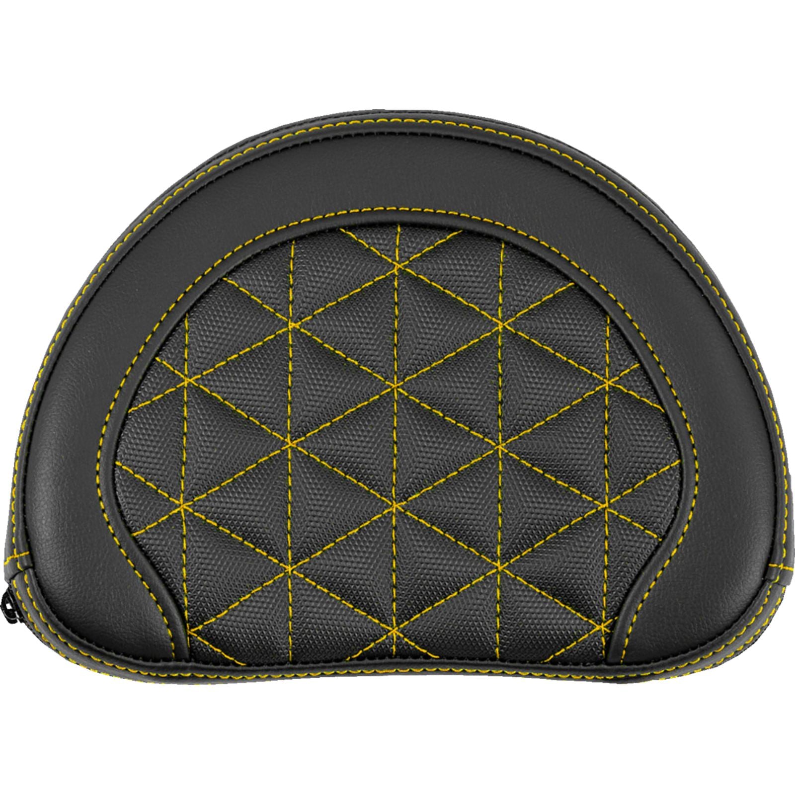 Saddlemen Contoured Sissy Bar Pad - Tri-Gripper - Gold Stitch [MPN: 051321107]_2114377