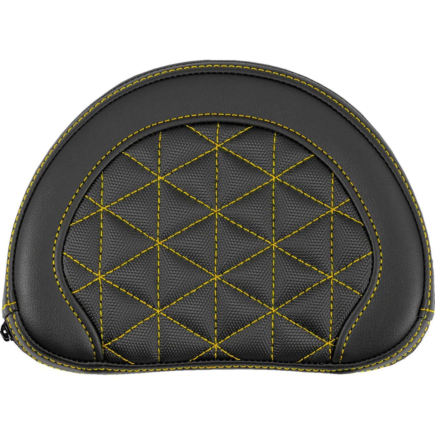 Saddlemen Contoured Sissy Bar Pad - Tri-Gripper - Gold Stitch [MPN: 051321107]_2522196