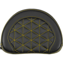 Saddlemen Contoured Sissy Bar Pad - Tri-Gripper - Gold Stitch [MPN: 051321107]_2522196