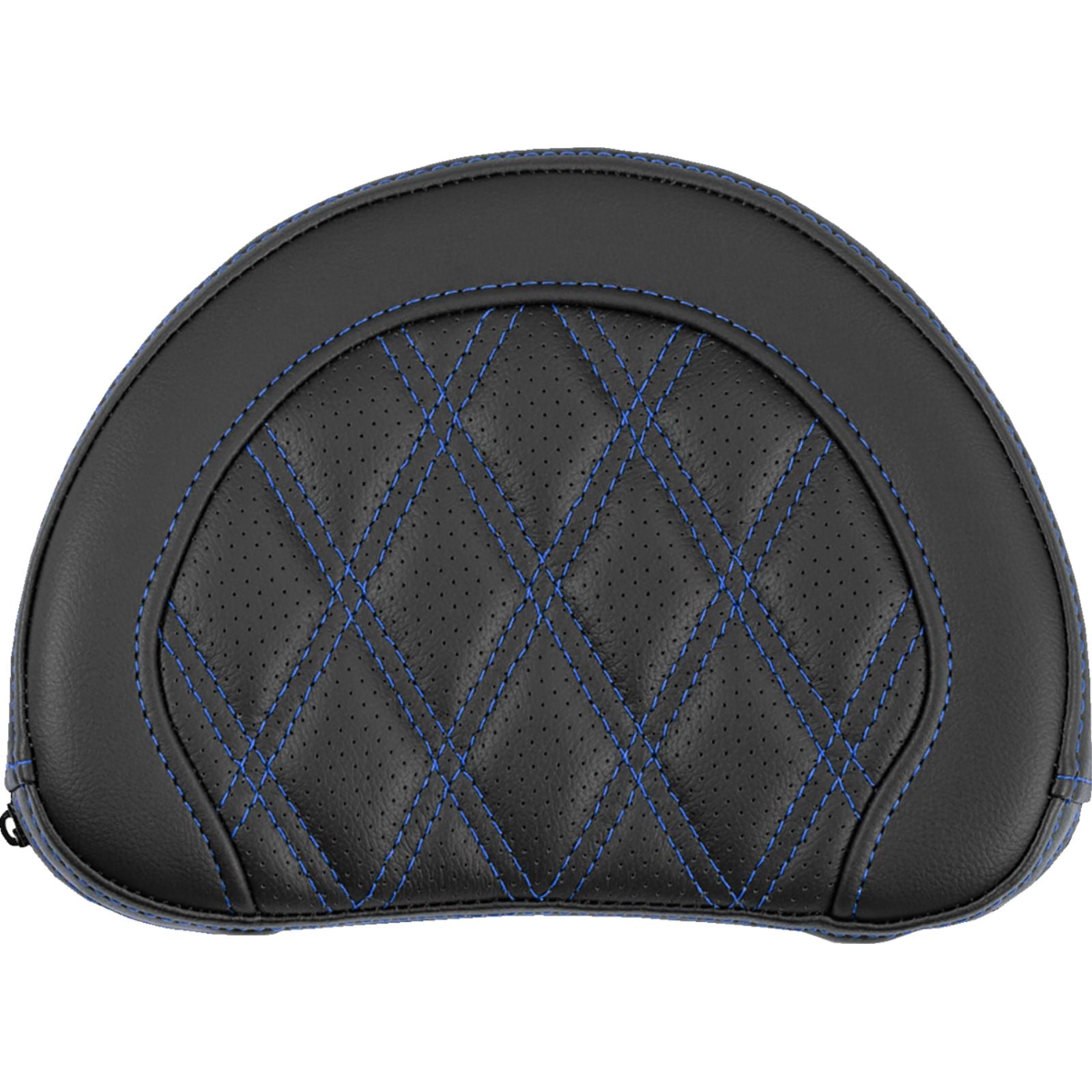 Saddlemen Contoured Sissy Bar Pad - Lattice Stitch - Blue Stitch [MPN: 051318401]_2113559