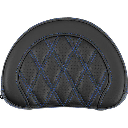 Saddlemen Contoured Sissy Bar Pad - Lattice Stitch - Blue Stitch [MPN: 051318401]_2113559