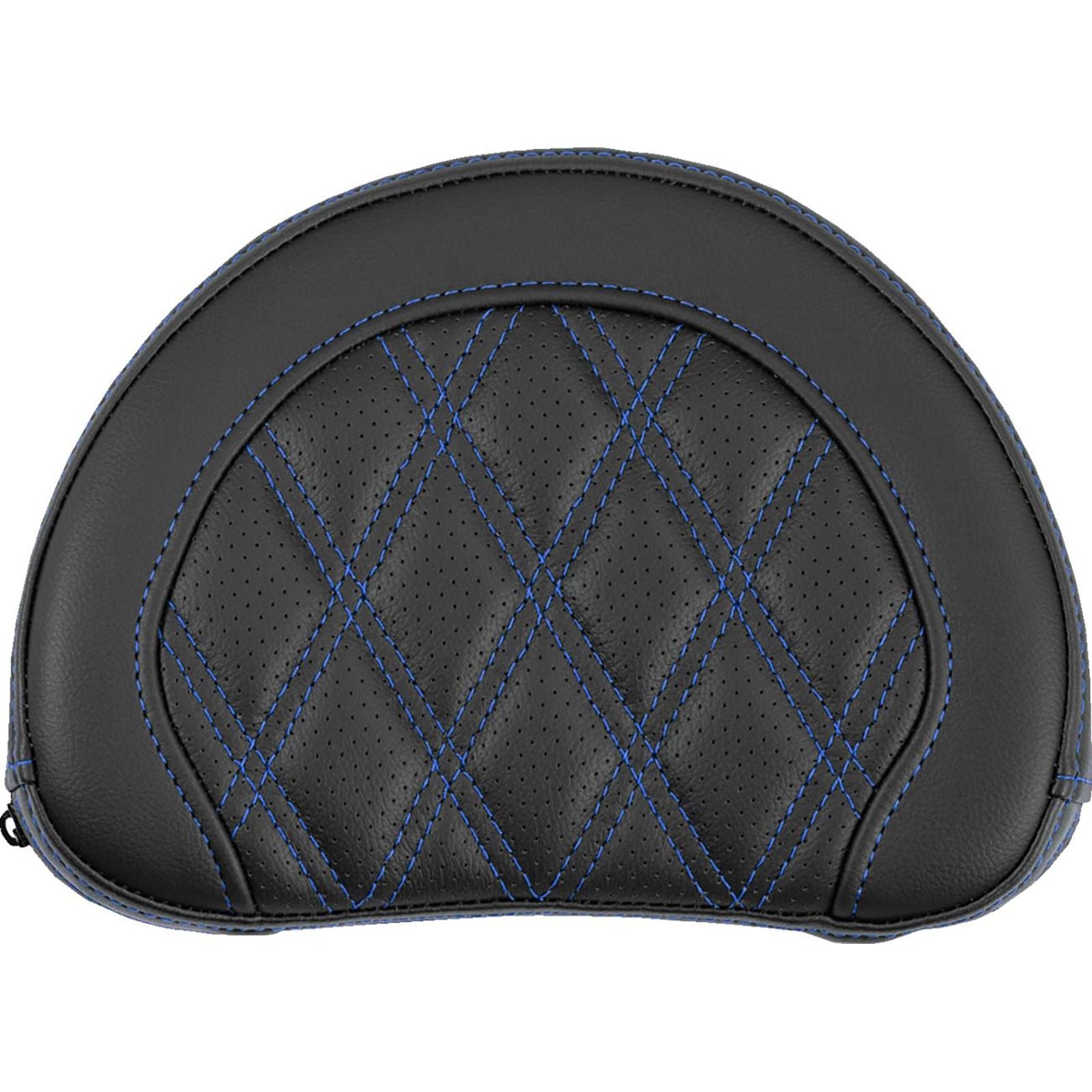 Saddlemen Contoured Sissy Bar Pad - Lattice Stitch - Blue Stitch [MPN: 051318401]_2522197