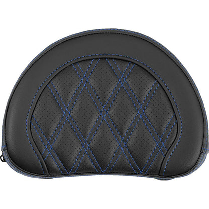 Saddlemen Contoured Sissy Bar Pad - Lattice Stitch - Blue Stitch [MPN: 051318401]_2522197