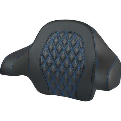 Saddlemen Tour-Pak® Backrest Pad - Lattice Stitch - Blue Stitch - FL '14-'25 [MPN: 814-07-20701]_2114892