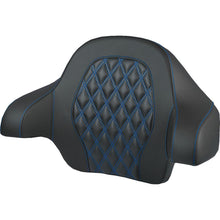 Saddlemen Tour-Pak® Backrest Pad - Lattice Stitch - Blue Stitch - FL '14-'25 [MPN: 814-07-20701]_2522199