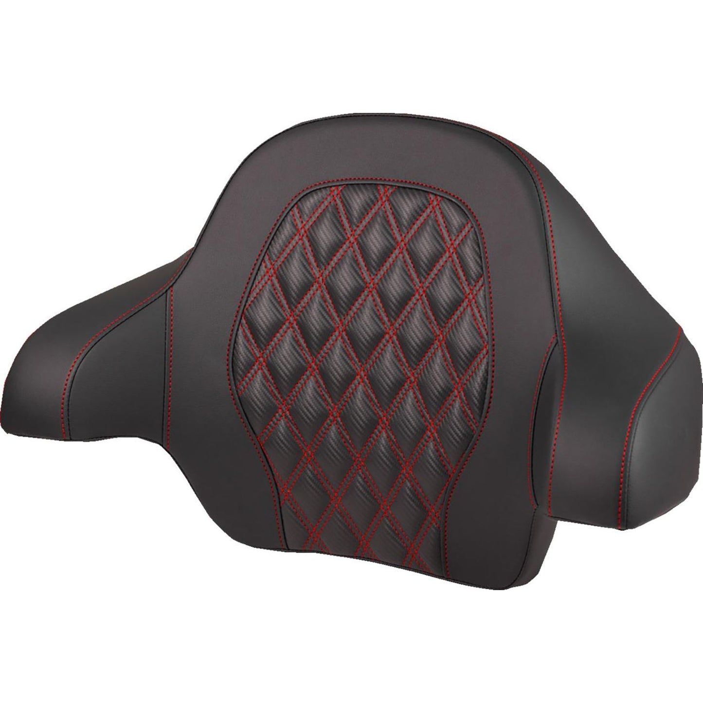 Saddlemen Tour-Pak® Backrest Pad - Lattice/Red Stitch - FL '14-'25 [MPN: 814-07-20704]_2522202