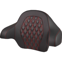 Saddlemen Tour-Pak® Backrest Pad - Lattice/Red Stitch - FL '14-'25 [MPN: 814-07-20704]_2522202