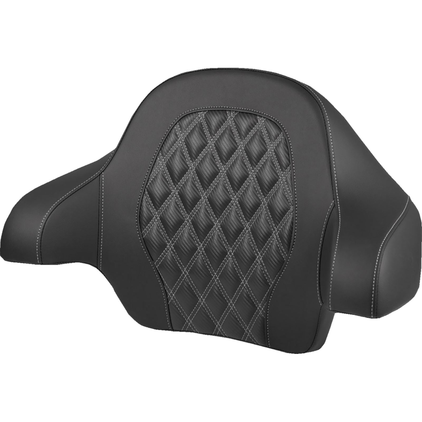 Saddlemen Tour-Pak® Backrest Pad - Lattice/Silver Stitch - FL '14-'25 [MPN: 814-07-20705]_2114101