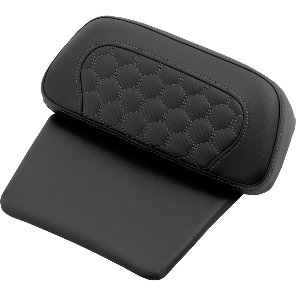 Saddlemen Chopped Tour Pak Backrest Pad - Gray Stitch - FLH/FLT '14-'25 [MPN: 814-07C-19002]_2114077