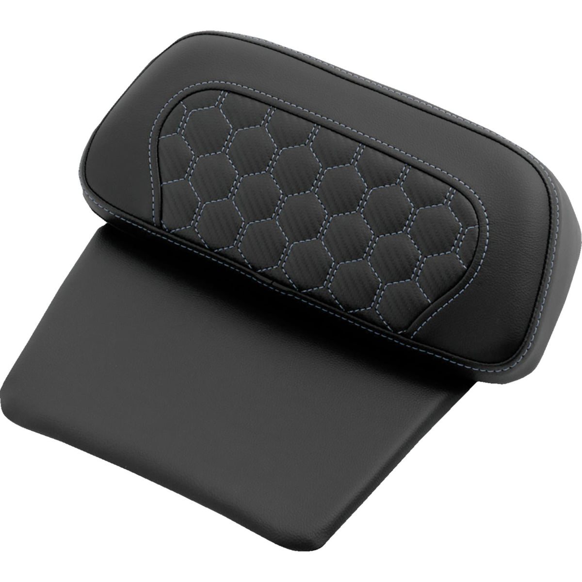 Saddlemen Chopped Tour Pak Backrest Pad - Silver Stitch - FLH/FLT '14-'25 [MPN: 814-07C-19005]_2114076