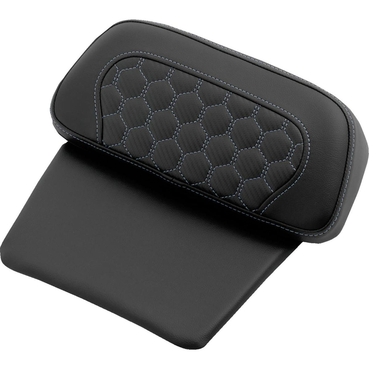 Saddlemen Chopped Tour Pak Backrest Pad - Silver Stitch - FLH/FLT '14-'25 [MPN: 814-07C-19005]_2522207