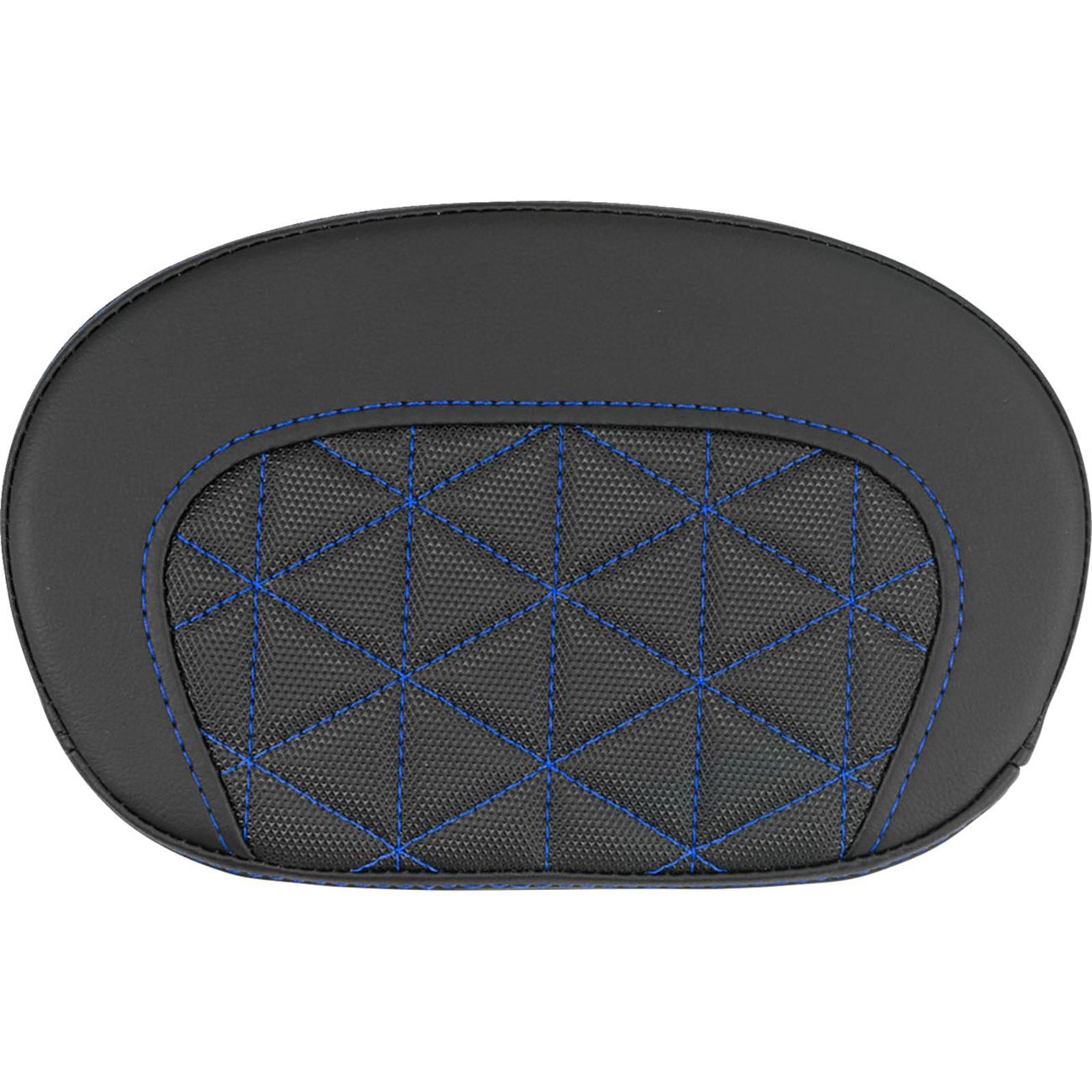 Saddlemen Mini Contour Sissy Bar Pad - Tri-Gripper - Blue Stitch [MPN: 061021101]_2522209